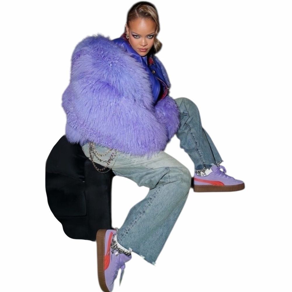 New Women’s Puma x Fenty Creeper Phatty‎ Creeper Suede Lavender Sneakers Size 5
